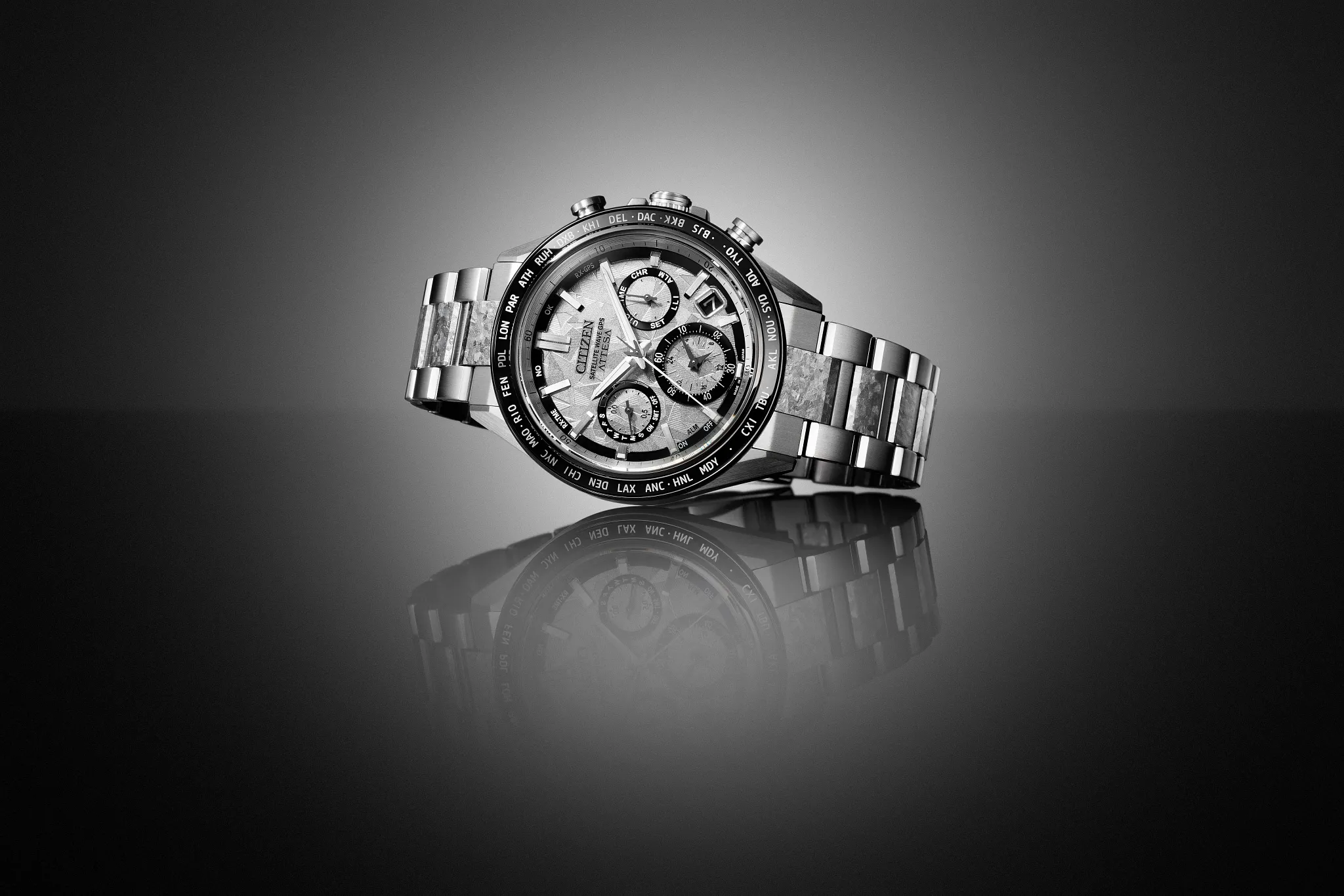 ATTESA Platinum Shine Silver-Tone Dial Super Titanium with